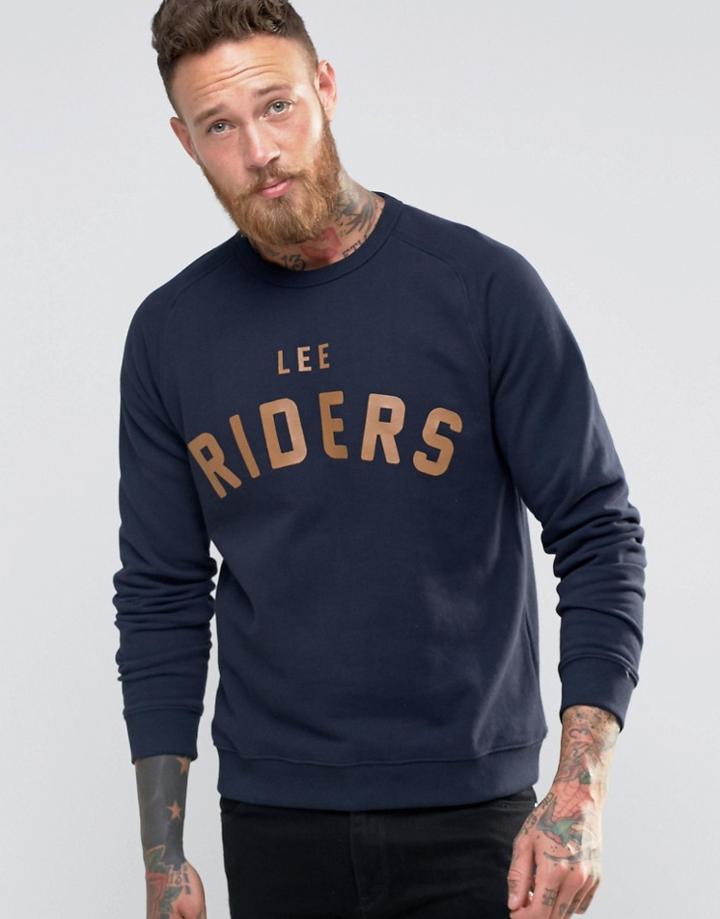 Lee Riders Crew Sweatshirt Navy - Navy