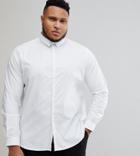 Noak Plus Skinny Shirt With Concealed Placket - White