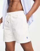 Polo Ralph Lauren Traveler Icon Logo Swim Shorts In White
