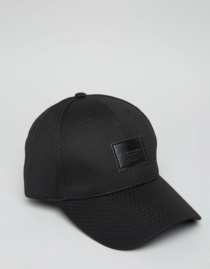 Asos Baseball Cap In Black Mesh - Black