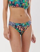 Pour Moi Havana Breeze Bikini Bottom In Blue Multi - Multi