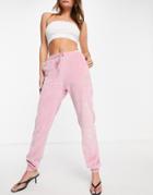 Odolls Collection Velour Pants In Pink - Part Of A Set