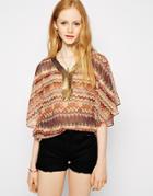 Vero Moda Sabrina Printed Caftan - Multi