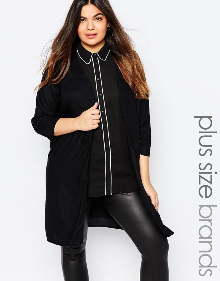 Junarose Duster Coat - Black