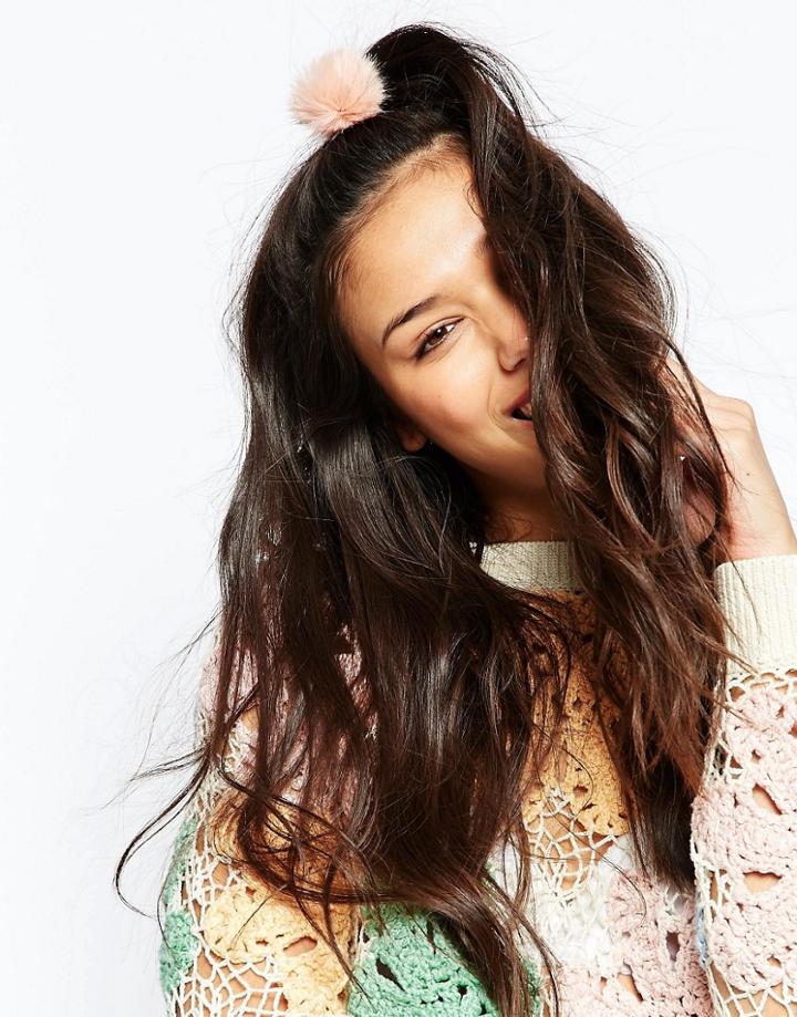 Asos Pom Hair Tie - Blush