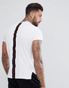Religion Lounge T-shirt With 'we Live In Black' Back Tape - White