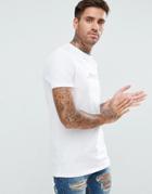 Asos Muscle T-shirt With Logo Print - White