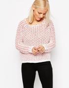 Only Fantasia Textured Jumper - Cloud Dancer With Ro