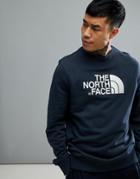The North Face Drew Peak Crew Neck Sweatshirt In Navy - Navy