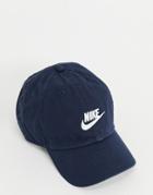 Nike H86 Futura Washed Adjustable Cap In Navy-blue