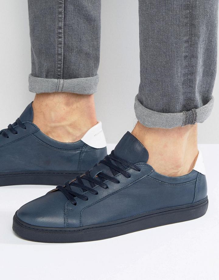 Selected Homme David Leather Sneakers - Green