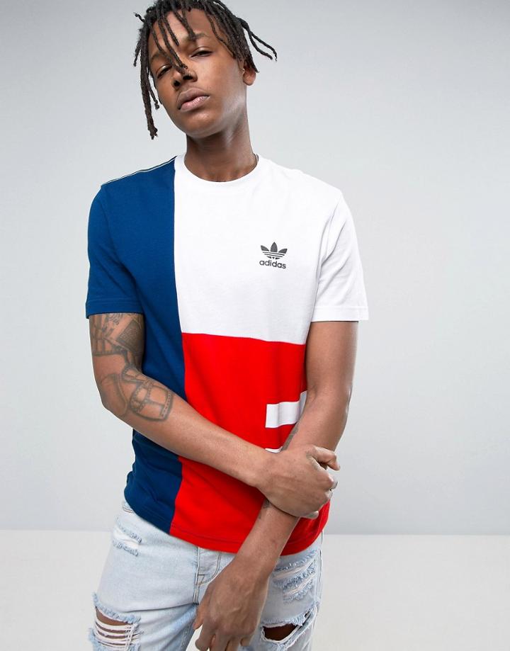 Adidas Originals Block Print T-shirt Bq3045 - White