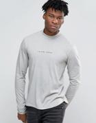 Criminal Damage Long Sleeve T-shirt With Turtleneck - Beige