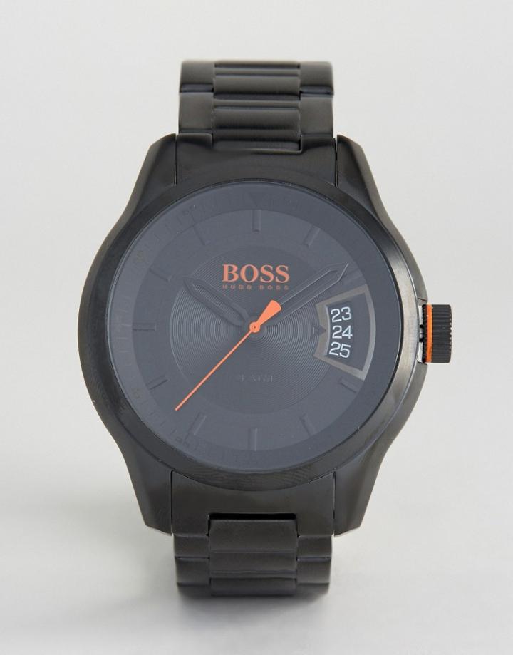Boss Orange By Hugo Boss Hong Kong Sport Bracelet Watch In Black 1550005 - Black