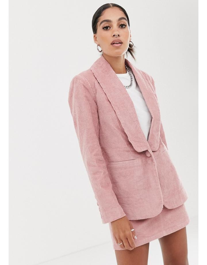 Signature 8 Cord Blazer - Pink