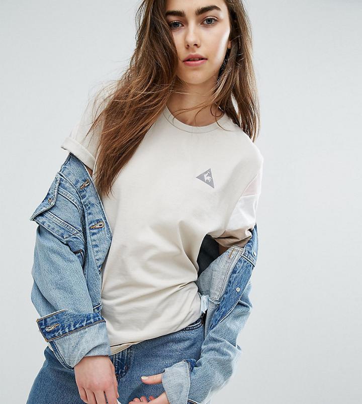 Le Coq Sportif Exclusive To Asos Tricolor T-shirt In Neutrals - Multi