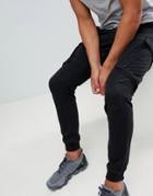 River Island Tapered Cargo Pants In Black