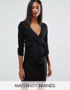 Noppies Maternity Knot Front Cardigan - Black