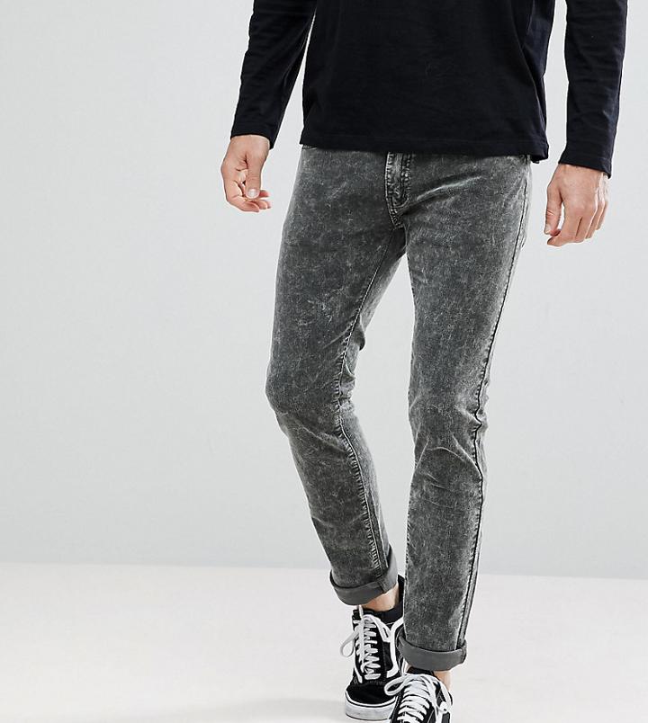 Liquor N Poker Corduroy Stretch Casual Pants-black