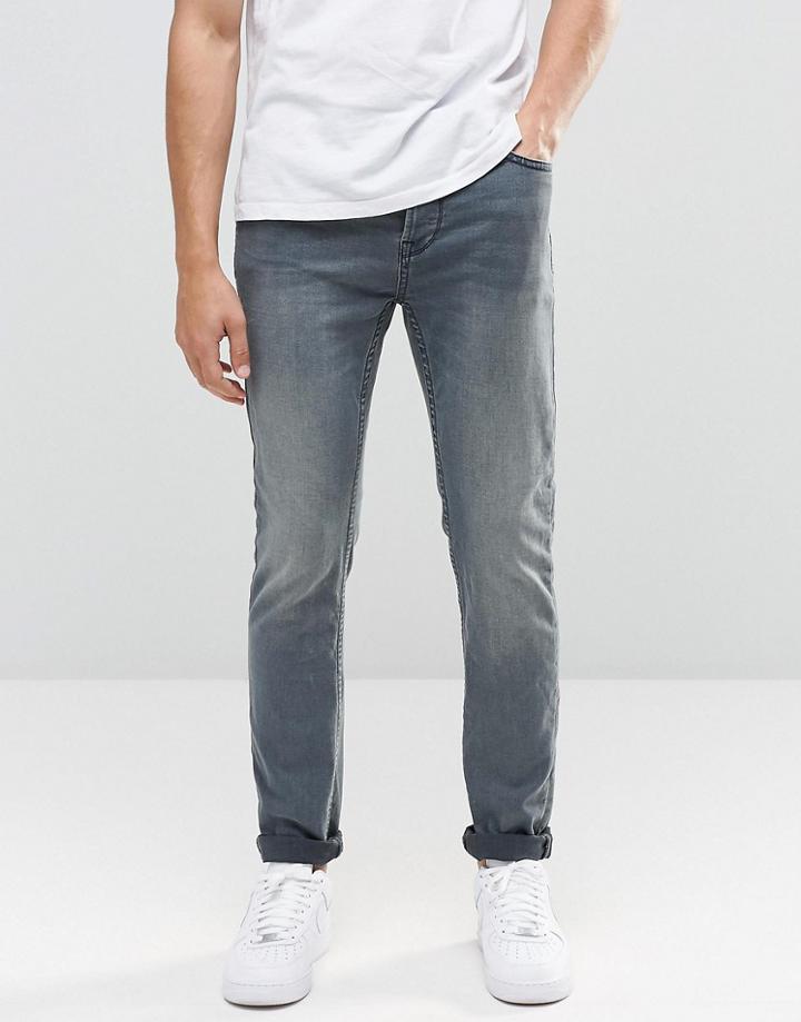 Only & Sons Jeans Skinny In Black Denim - Black