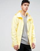 Rains Short Hooded Jacket Waterproof In Yellow - Yellow