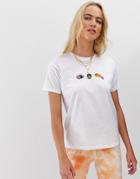 Asos Design T-shirt With Sushi Print-white
