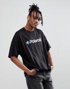 Asos Design Polaroid Oversized T-shirt - Black