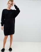 New Look Ribbed Sweater Dress - Black