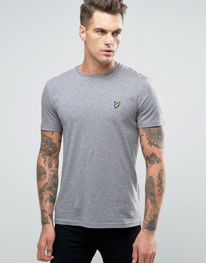 Lyle & Scott T-shirt Eagle Logo In Gray Marl - Gray