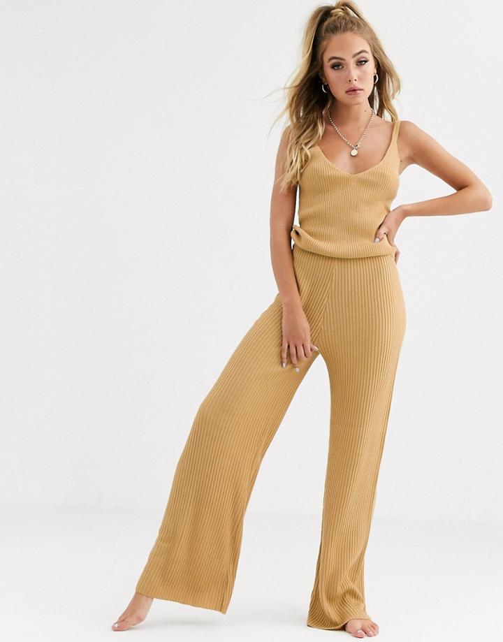 Asos Design Lounge Mix & Match Premium Knitted Rib Pants