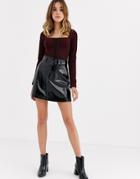 Capulet Lanora Pu A-line Mini Skirt-black