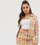 Liquor N Poker Bright Check Denim Jacket Two-piece-multi
