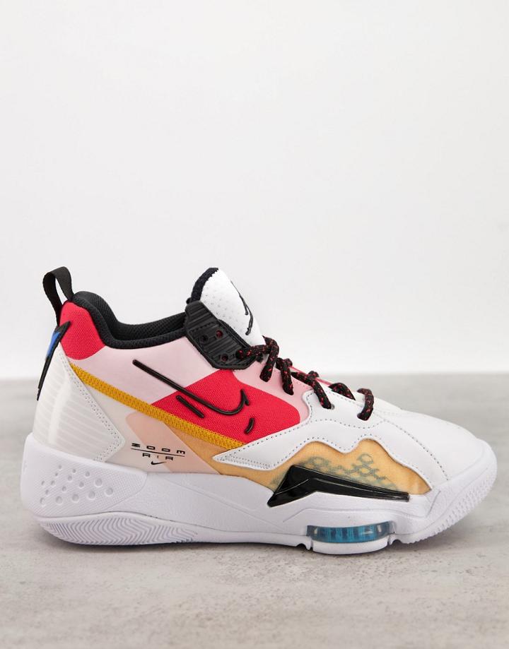 Jordan Zoom '92 Sneakers In White And Multi