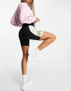 Vans Emberly Legging Shorts In Black Tie-dye