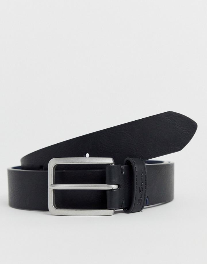 Ben Sherman Jeans Belt In Black - Black