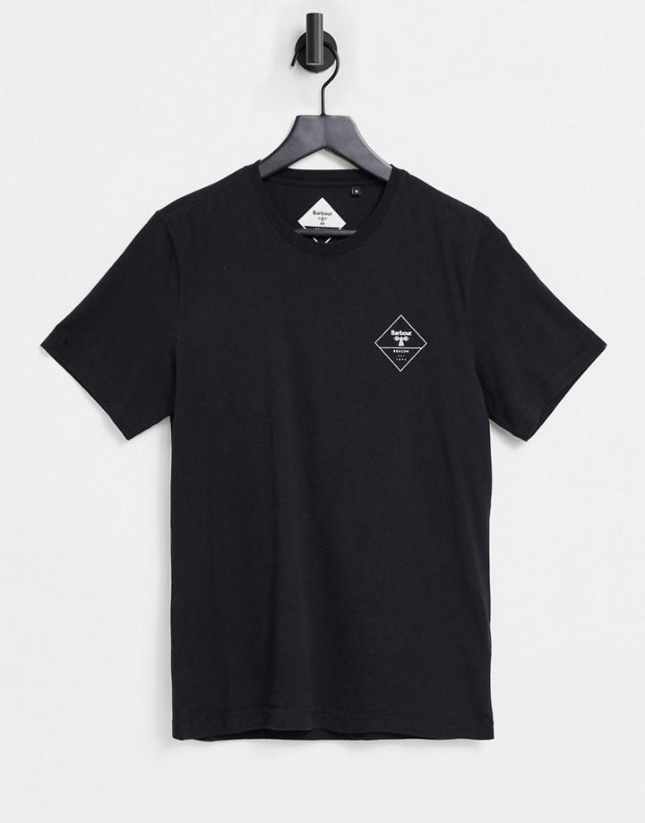 Barbour Beacon Box Logo T-shirt In Black