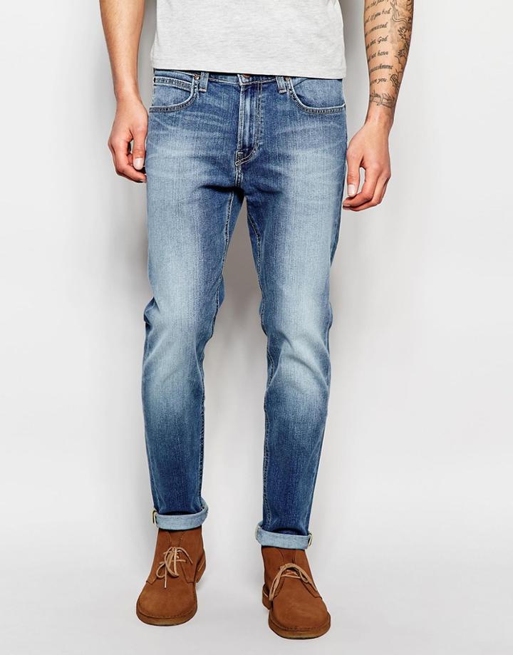 Lee Jeans Arvin Stretch Slim Tapered Fit Fresh Blue Mid Vintage Wash - Fresh Blue