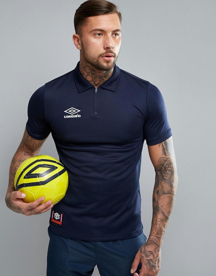 Umbro Pro Training Polo Shirt In Navy - Navy
