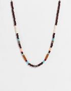 Madein. Beaded Necklace In Natural Tone-multi