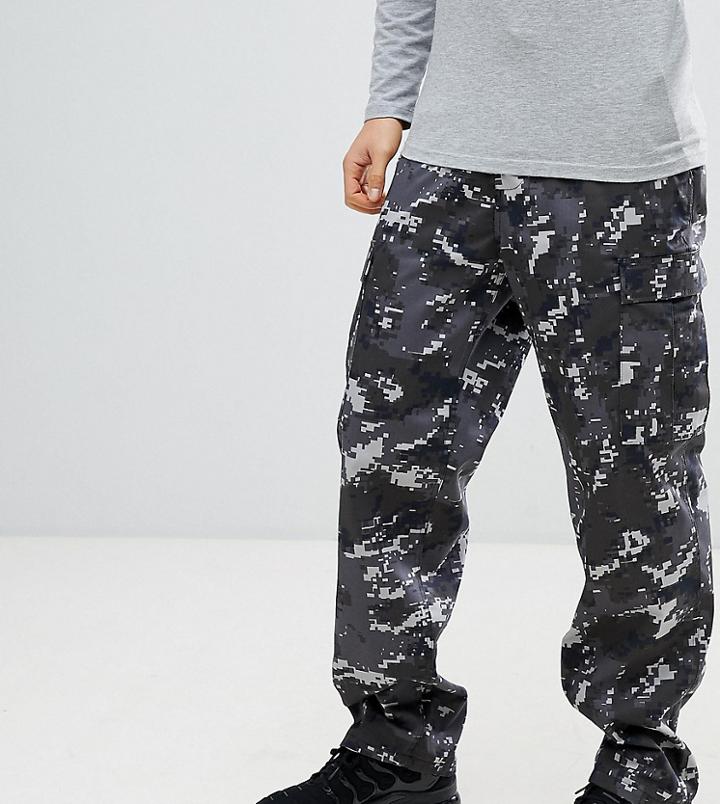Reclaimed Vintage Revived Camo Cargo Pants In Black - Black