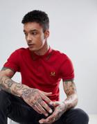 Fred Perry Portugal Polo In Red - Red