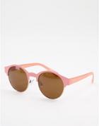 Aj Morgan Round Lens Sunglasses-pink