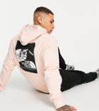 The North Face Back Print Graphic Hoodie In Pink Exclusive At Asos