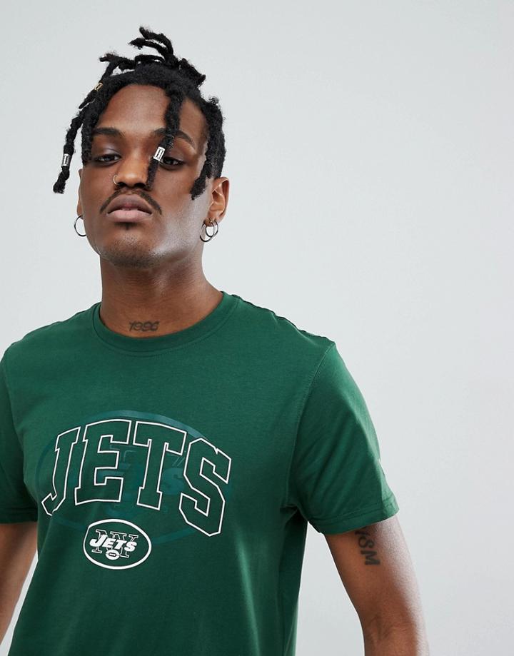 New Era Nfl New York Jets T-shirt With Shadow Logo In Green - Green