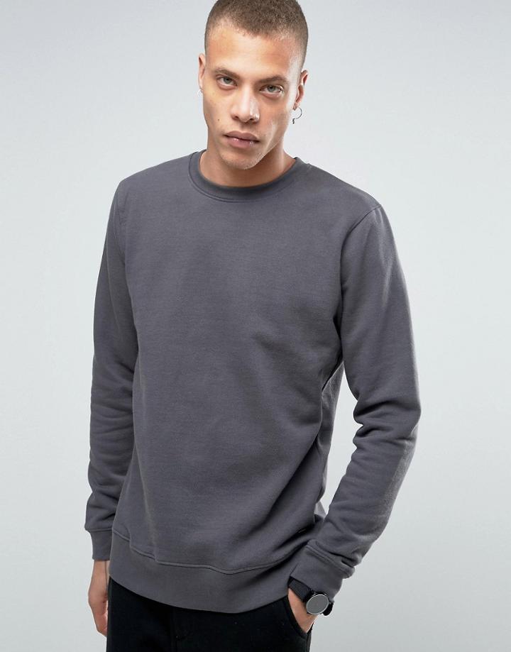 Dr Denim Smith Oversized Sweatshirt - Gray