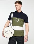 Fred Perry Color Block Polo Shirt In Multi