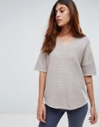 Selected Kana Knit Short Sleeve Sweater - Cream