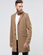 Only & Sons Overcoat - Camel