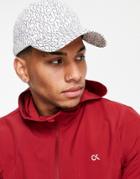 Calvin Klein Monogram Print Cap In White