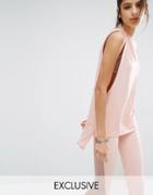 Bones Essential Drop Armhole Tank - Rose Pink